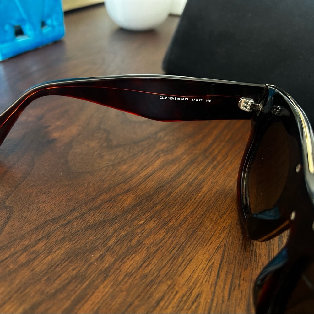 Celine Square Cat-eye dark red sunglasses - Picture 8 of 8
